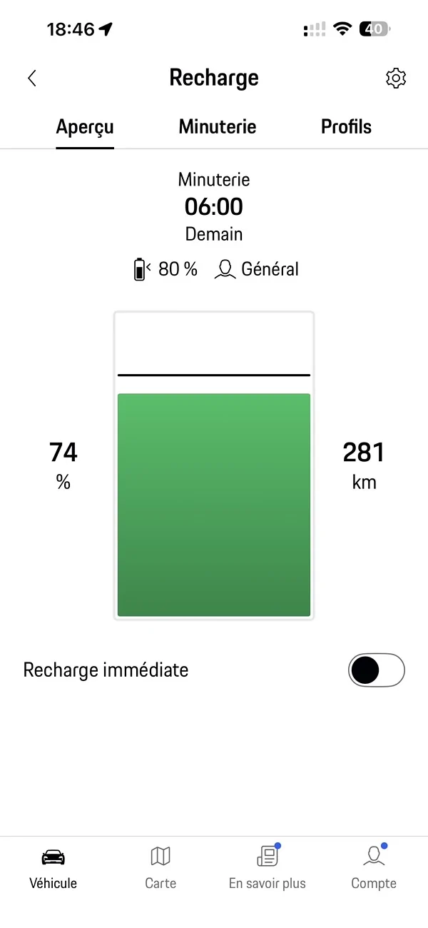 Porsche Taycan Charging schedule problem IMG_1088