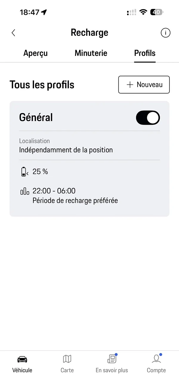 Porsche Taycan Charging schedule problem IMG_1089