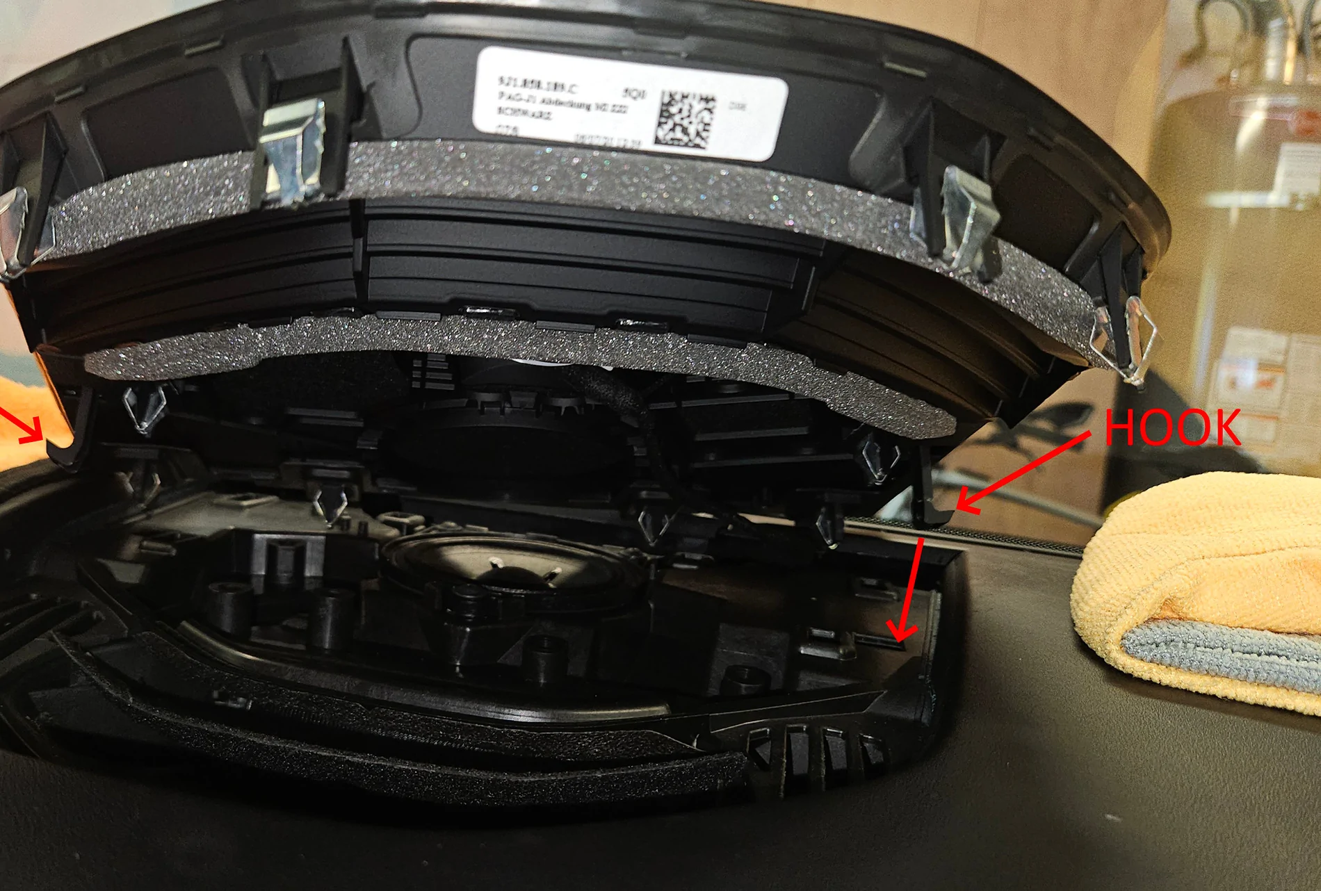 Porsche Taycan Install Porsche design sub-second clock 20250930_115005