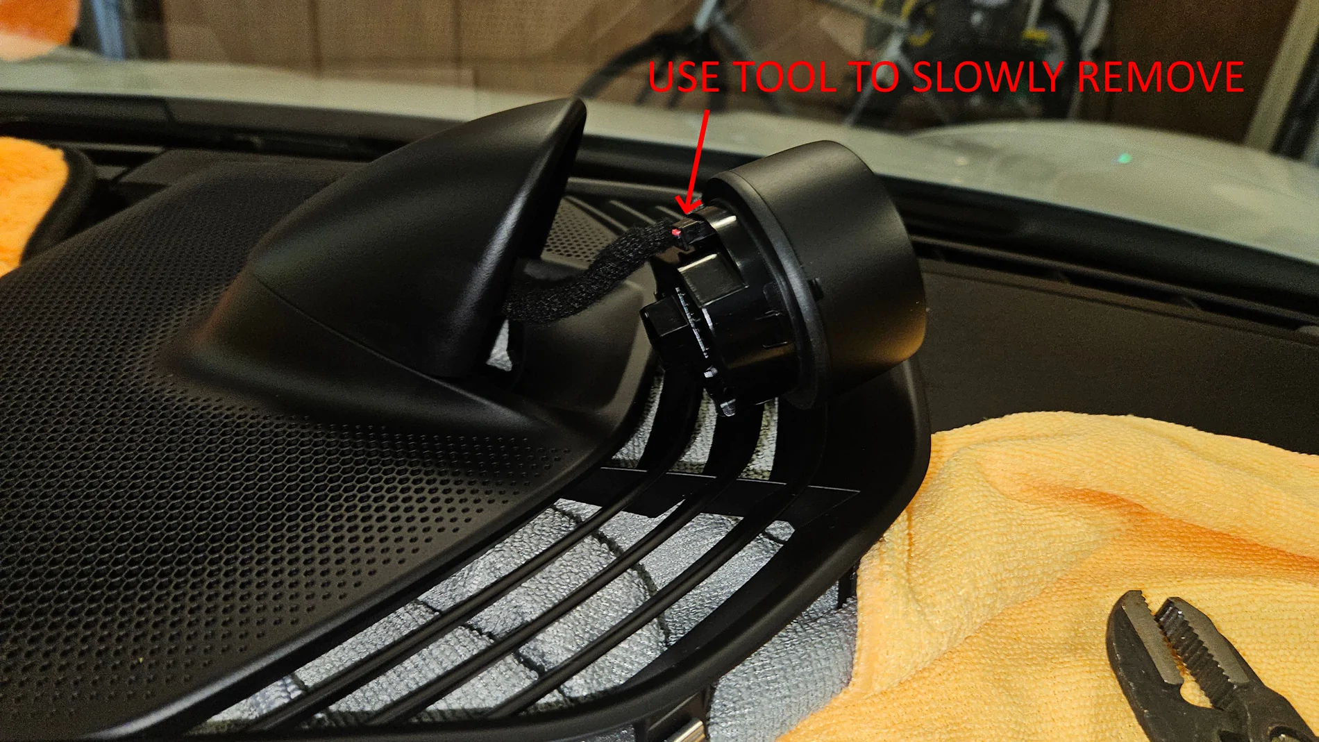 Porsche Taycan Install Porsche design sub-second clock 20250930_115955