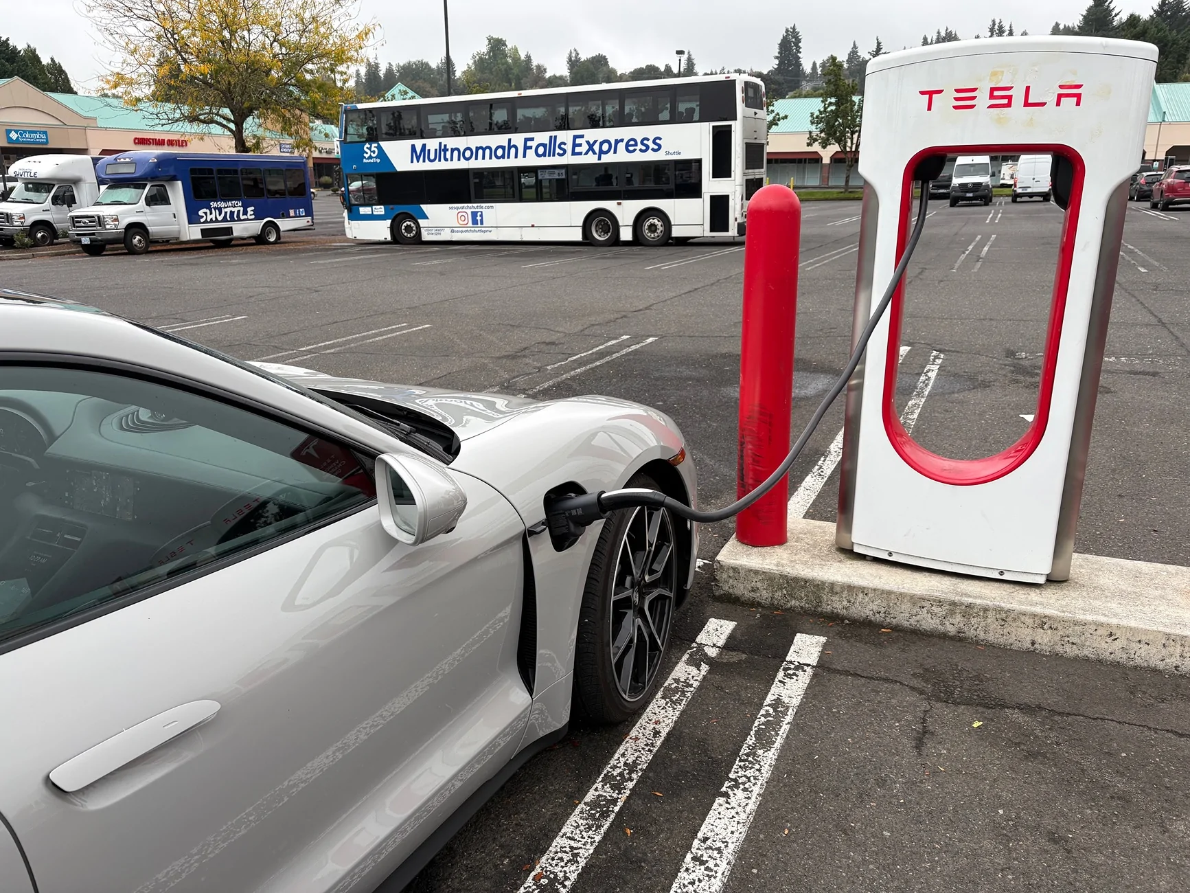 Porsche Taycan Plug and charge now working at Tesla Supercharger IMG_0042