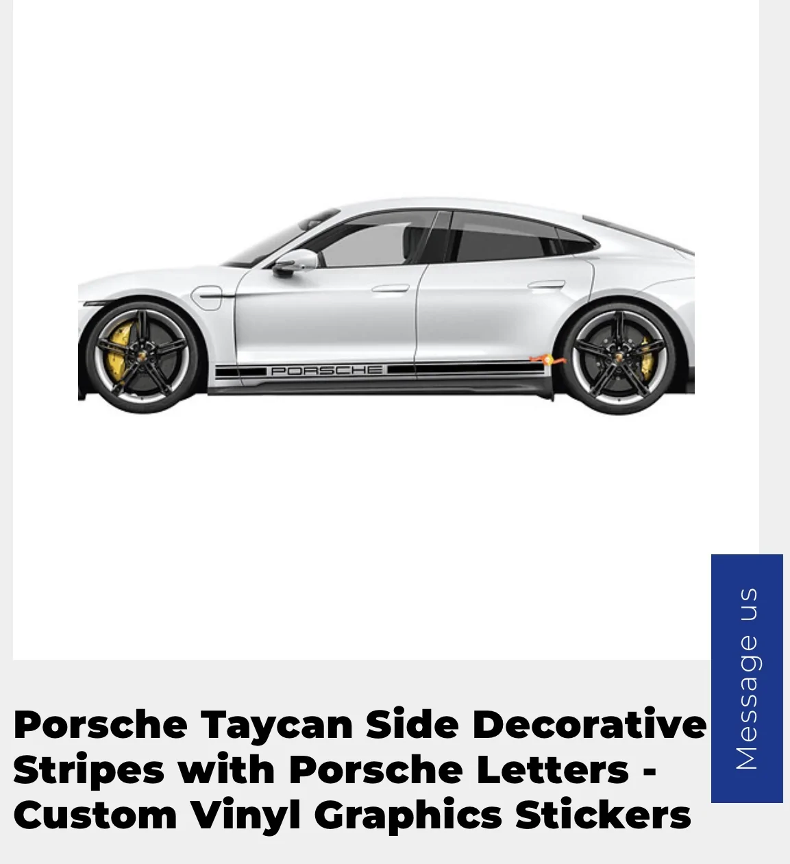 Porsche Taycan Side decals IMG_6559