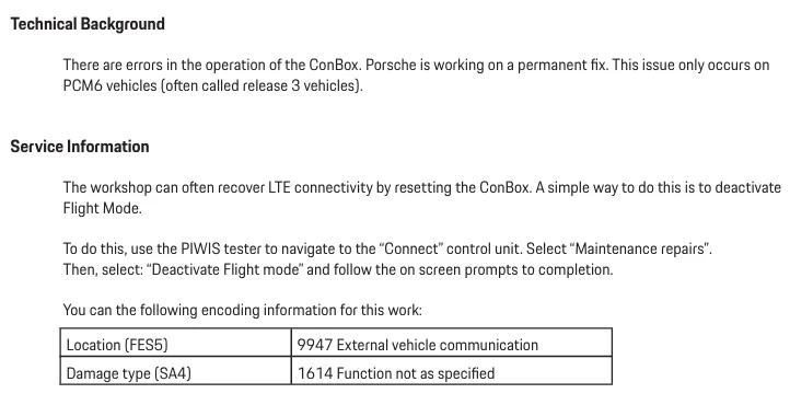 Porsche Taycan No LTE (or any data related services) 1760796183592-7s