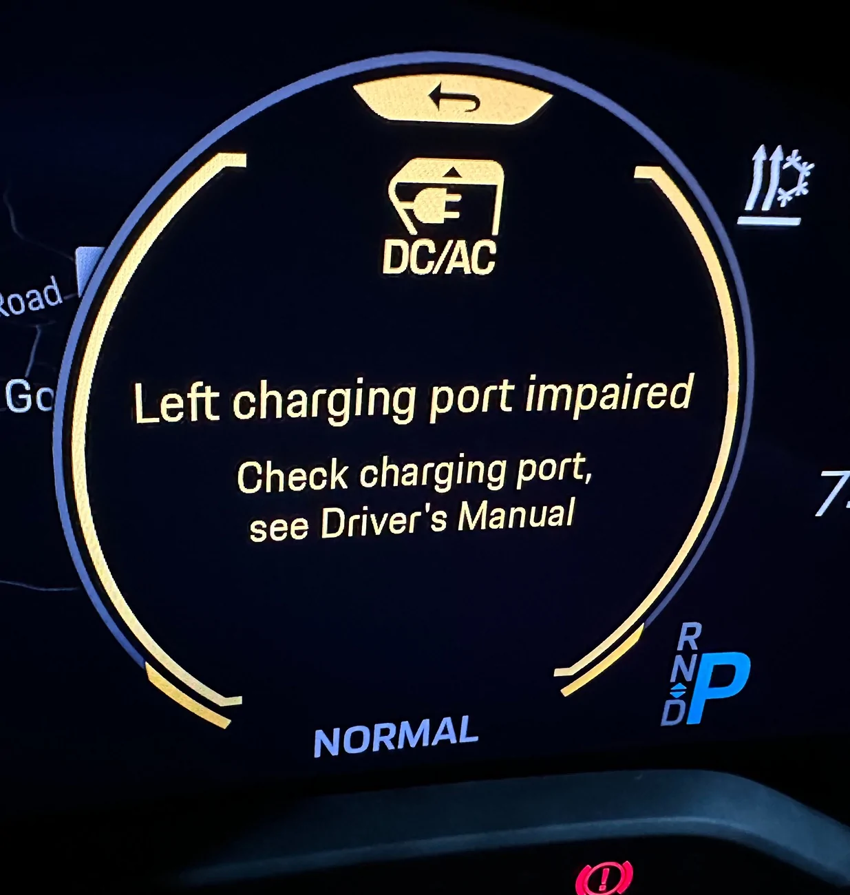 Porsche Taycan Right charging port impaired IMG_6590