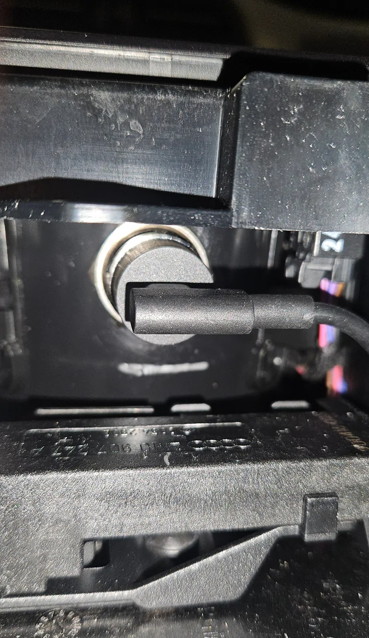 Porsche Taycan My first "mod" -- Cupholder Mounted Wireless Charger with MagSafe for Apple iPhone 20251025_114855