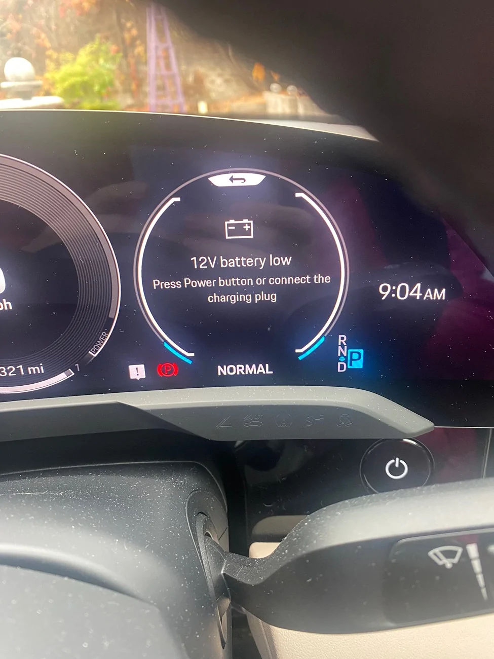 Porsche Taycan 12v battery error message IMG_8150