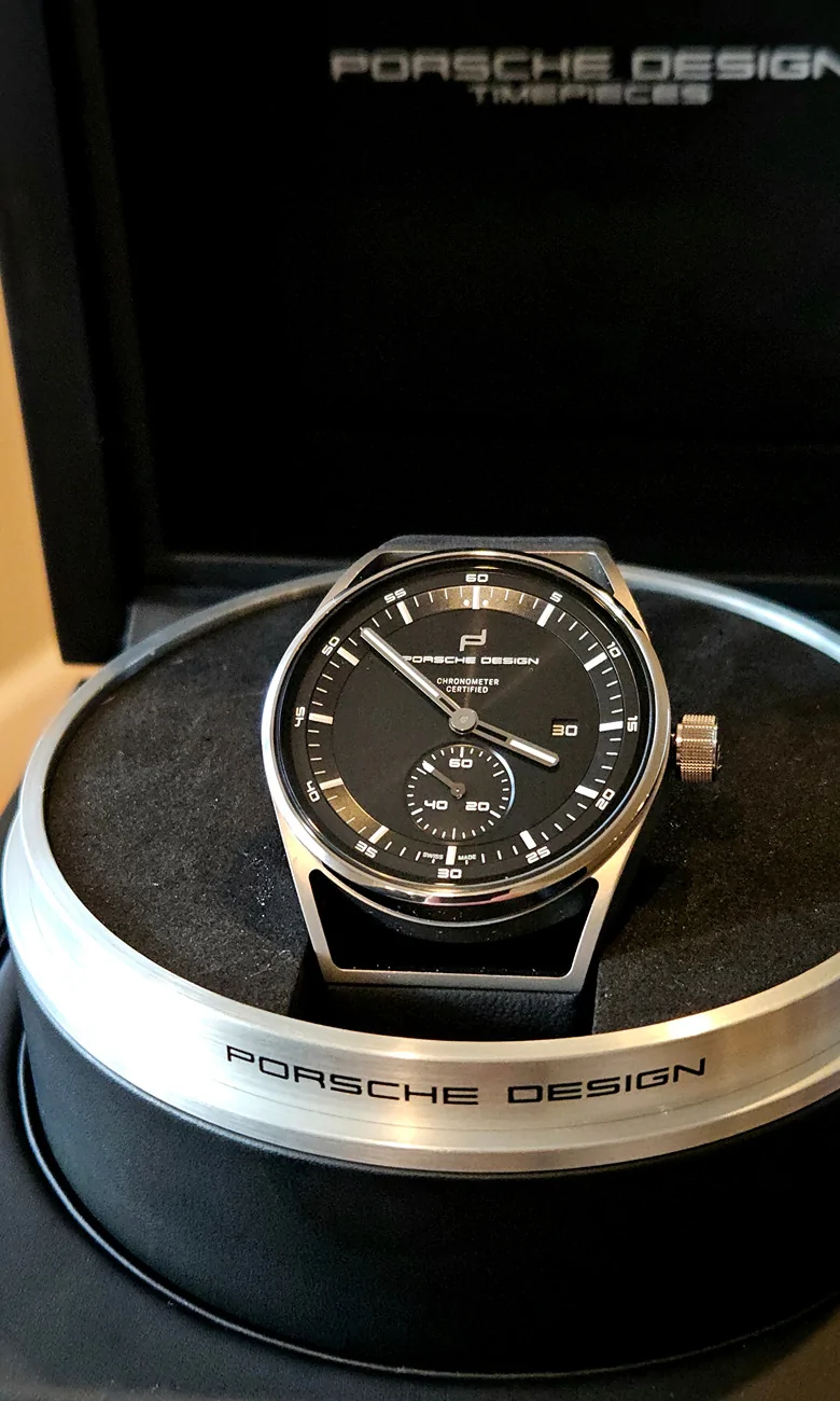 Porsche Taycan Install Porsche design sub-second clock 20251030_155149