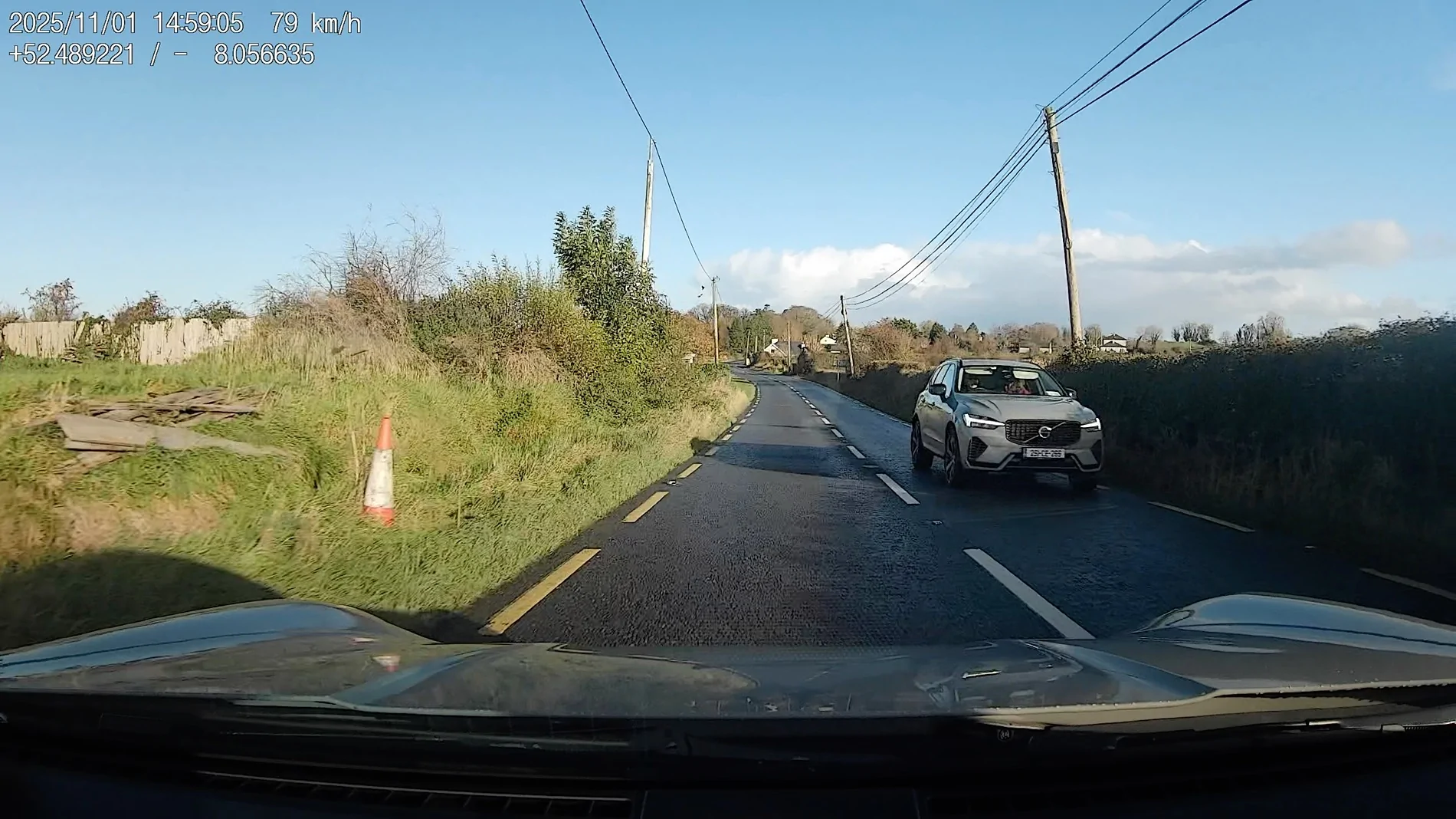 Porsche Taycan A short Porsche Dashcam review Number plate at speed