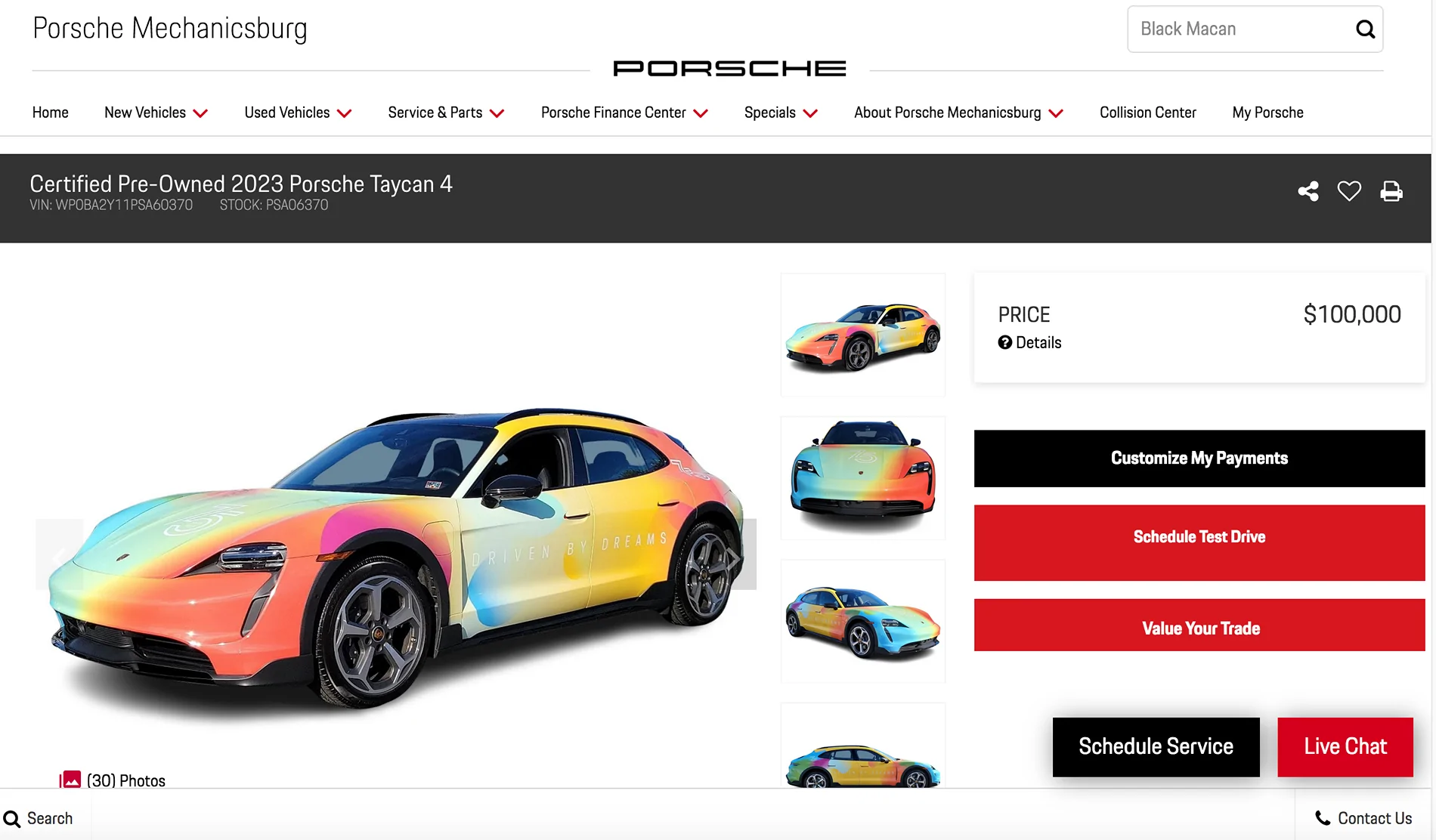 Porsche Taycan I saw it in person at the Porsche Museum: The most hideous Taycan ever made! Screen Shot 2024-02-09 at 7.02.04 PM