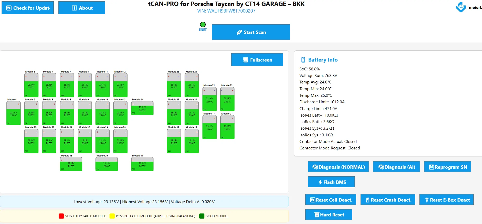 Porsche Taycan [FREE] tCAN-Pro - TAYCAN BATTERY DIAGNOSIS FOR THE COMMUNITY Screenshot 2025-11-09 144704
