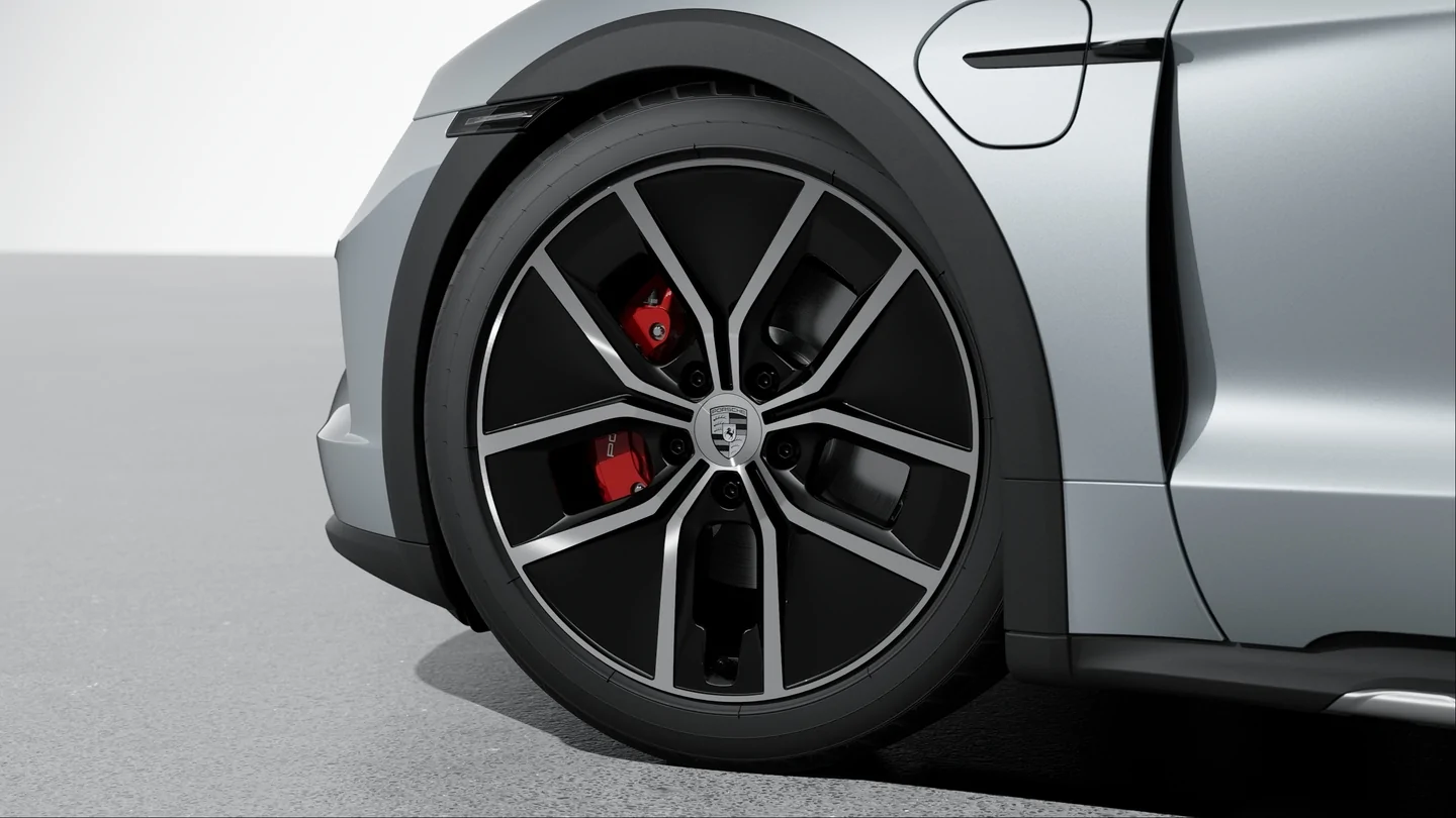 Porsche Taycan Different tire size for 21" wheel IMG_7572