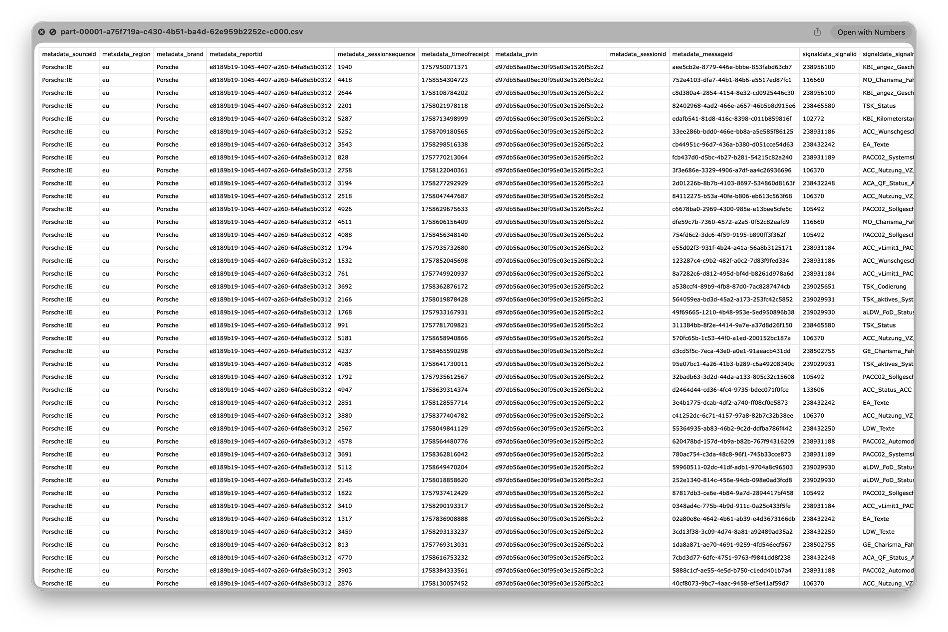 Porsche Taycan https://data.porsche.com/ Screenshot 2025-11-19 at 08.35.22