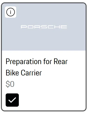 Porsche Taycan Bike rack preparation on Taycan CT 1764124500339-r2