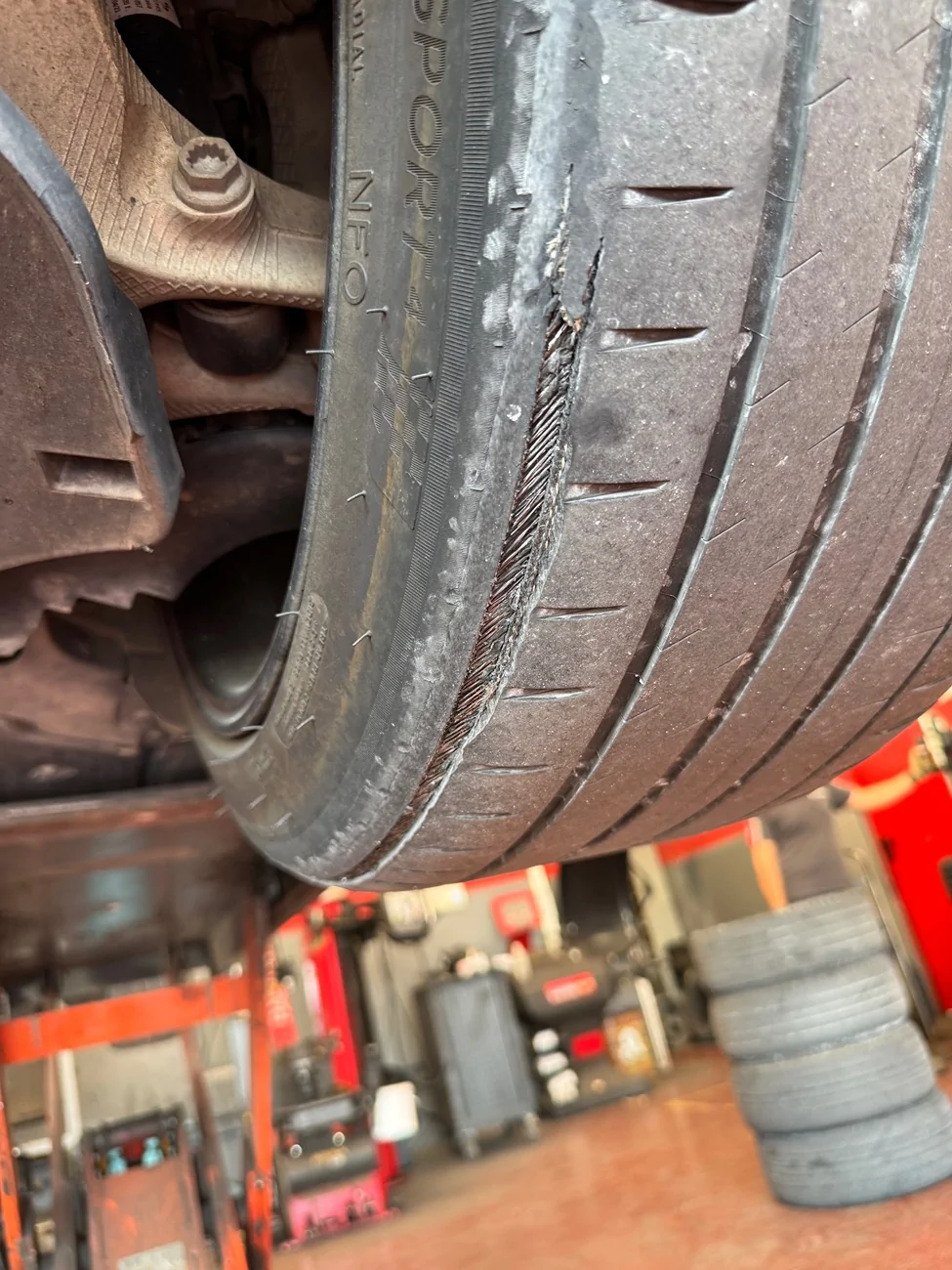 Porsche Taycan Tyres – never had this issue before on any car … IMG_5682