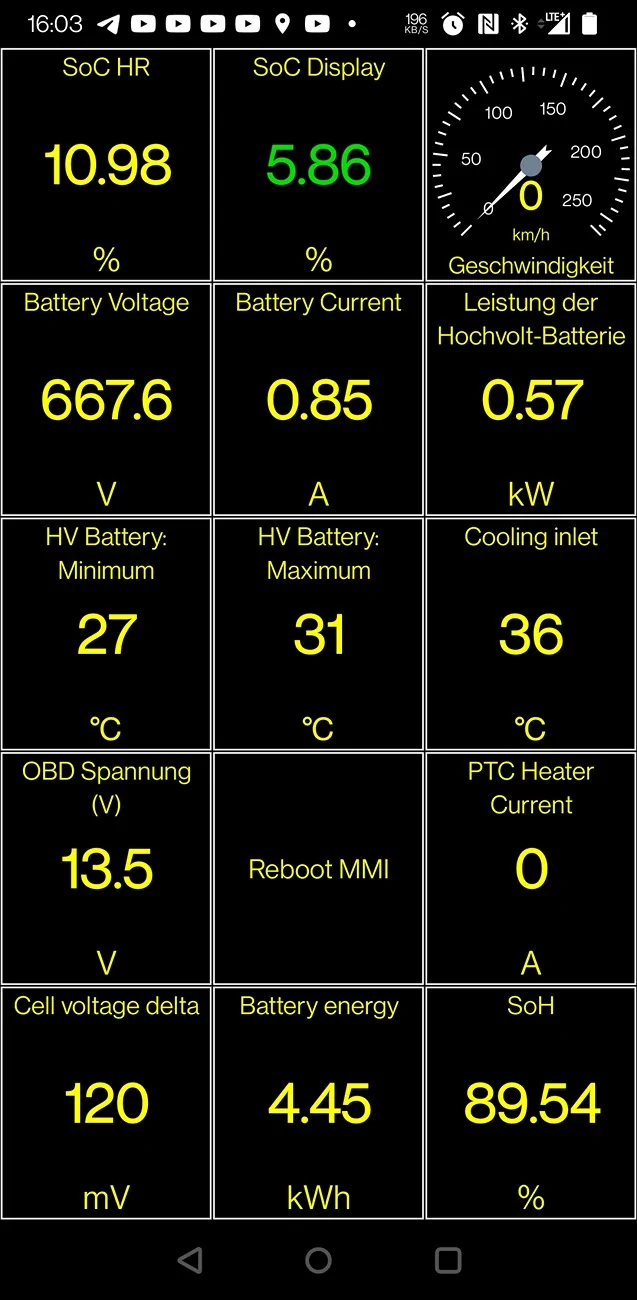 Porsche Taycan [FREE] tCAN-Pro - TAYCAN BATTERY DIAGNOSIS FOR THE COMMUNITY Screenshot_20251114-160344