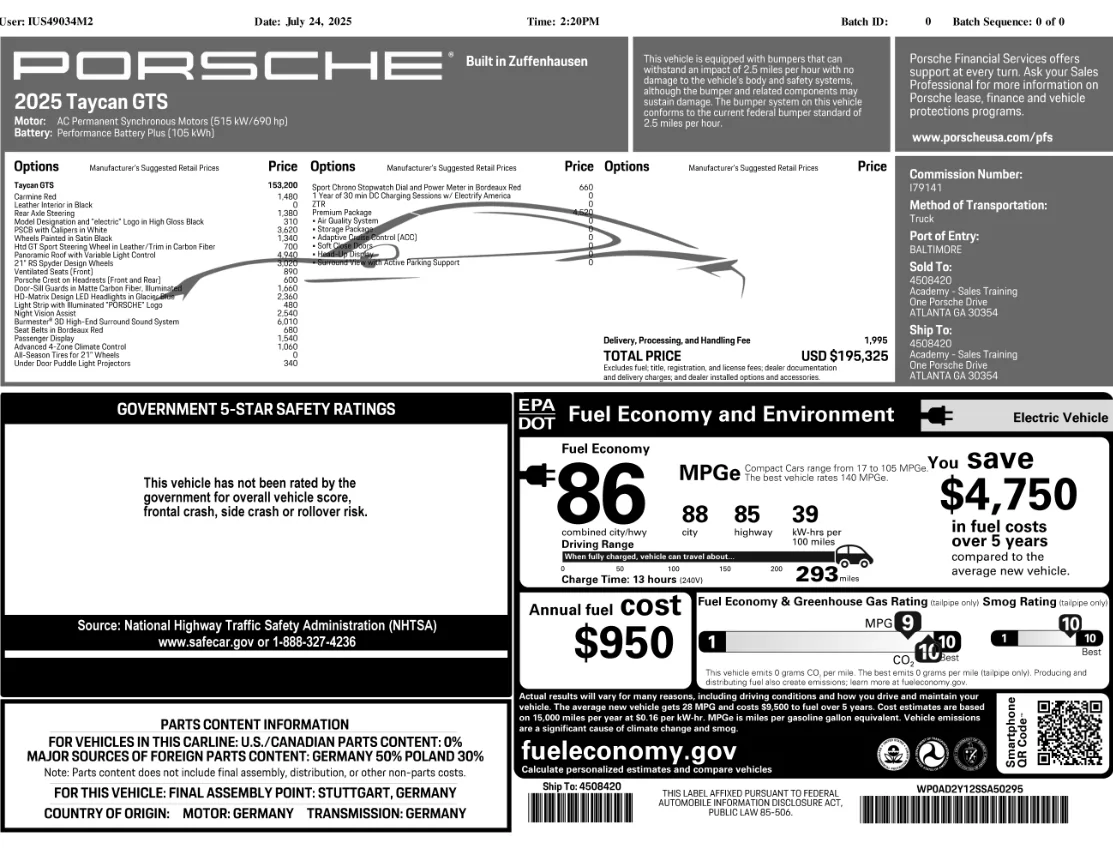 Porsche Taycan Considered J1.2, Did it! Screenshot_20251205_063935_Chrom