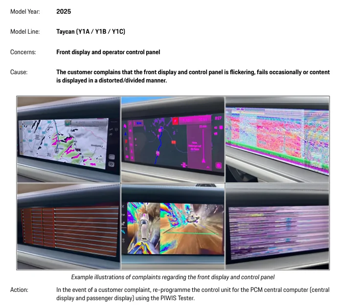 TSB: [2025 Models] The Front Display and Control Panel Flickers or ...