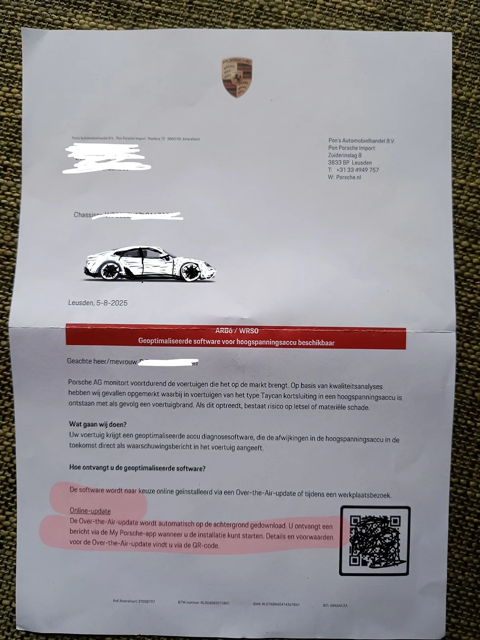 Porsche Taycan OTA update of the ARB6 recall has arrived. IMG_20251208_120540813~4