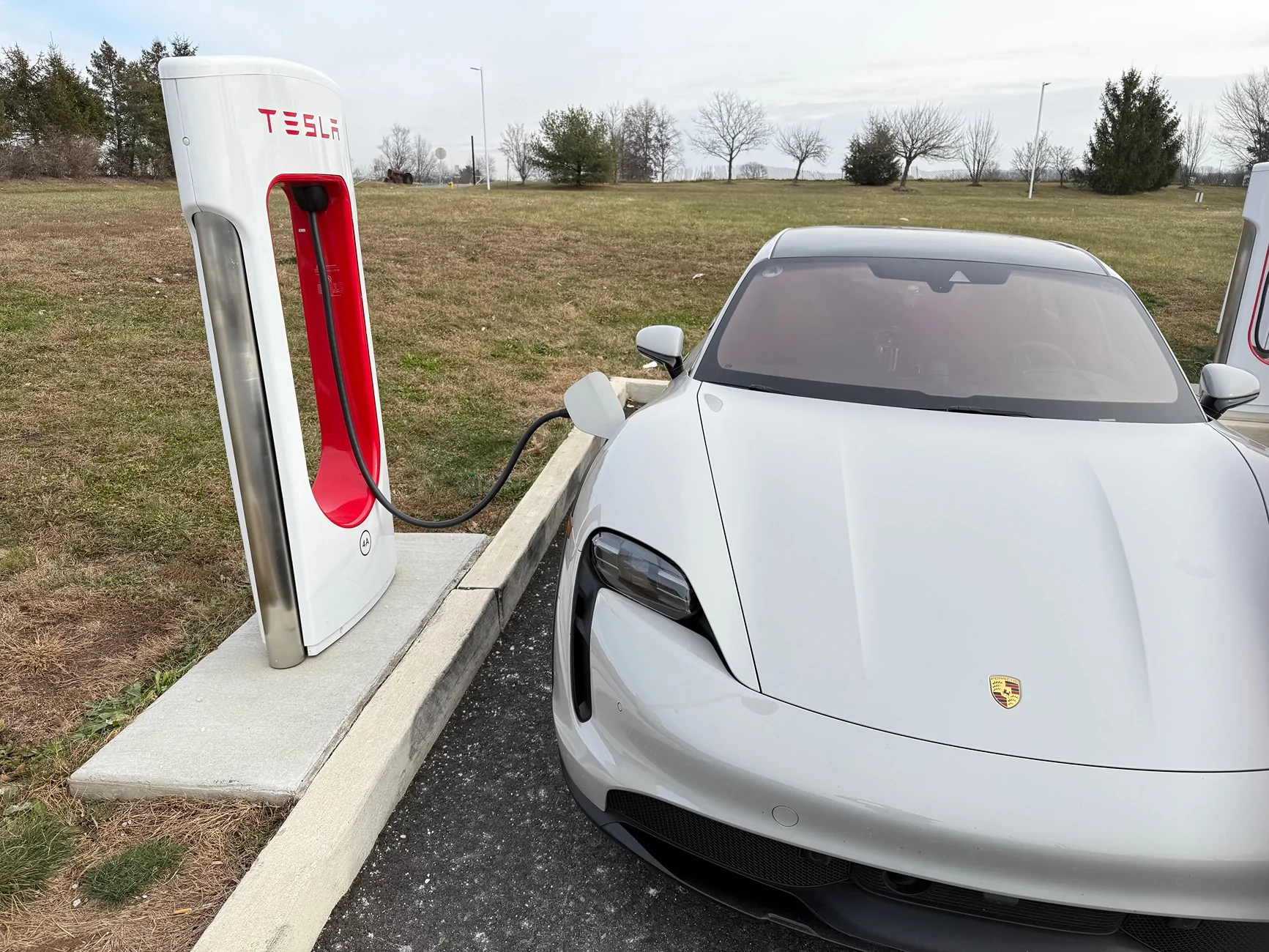 Porsche Taycan Tell us your Tesla Supercharger experience IMG_1265