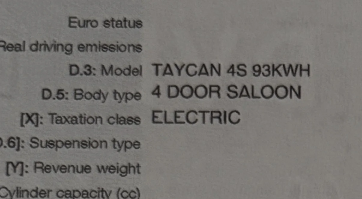 Porsche Taycan 79KWH or 93KWH battery ? Log book IMG_9514