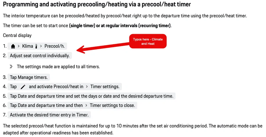 Porsche Taycan Cabin preconditioning - have I got it wrong? 1765796923505-8l