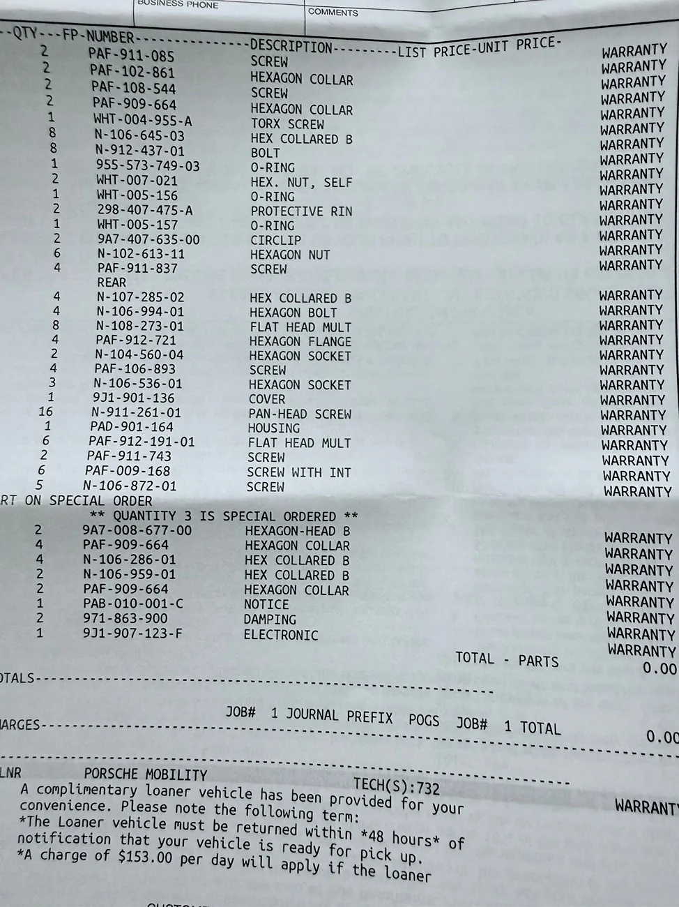 Porsche Taycan Engine control error IMG_5984