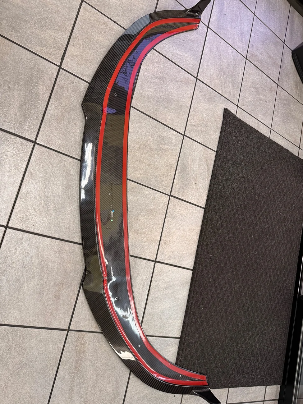 Porsche Taycan VR Aero Carbon Fiber Front Lip IMG_3604