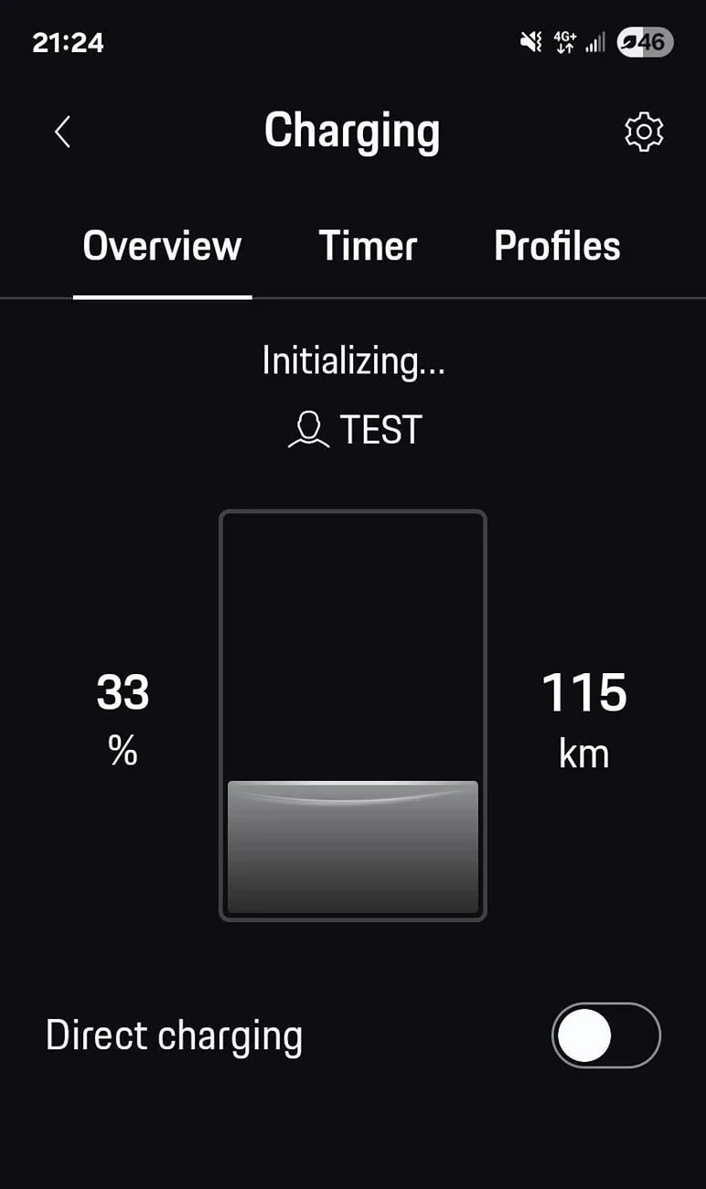Porsche Taycan Charging Issue on Timer/Profile - Initializing 94a2f0b3-2eed-4b99-877c-05f24b4d3b5c