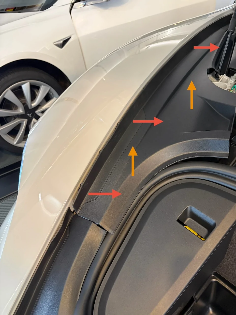 Porsche Taycan DIY headlight up/down adjustment passenger-cover