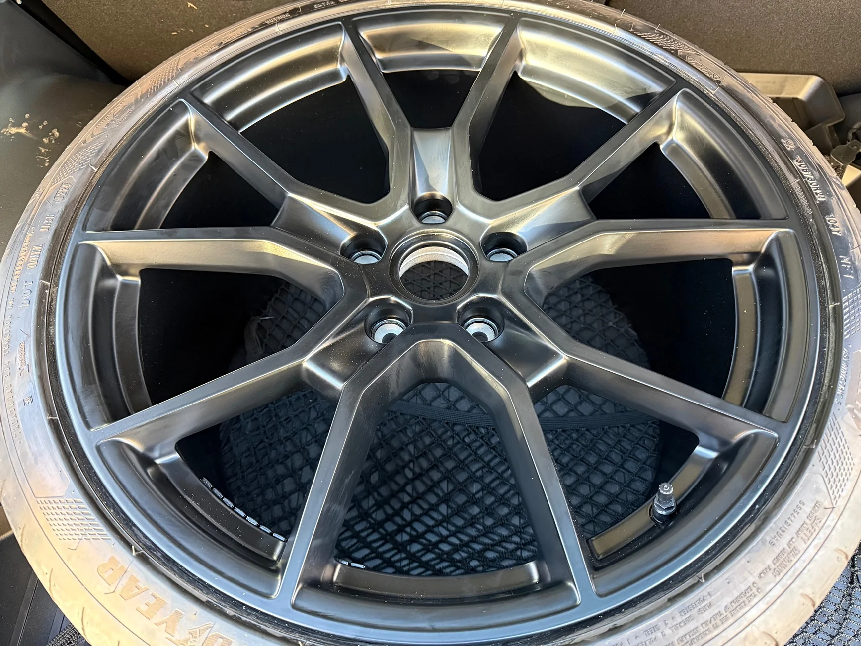 Porsche Taycan FS - RS 21" Spyder GTS wheels (black) with tyres UK IMG_3467