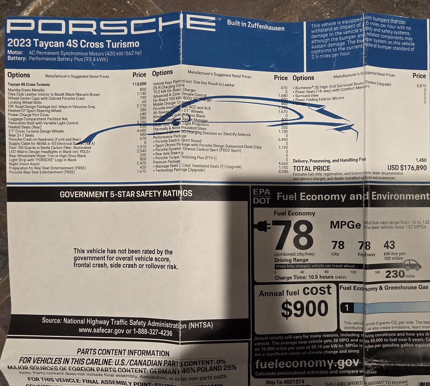 Porsche Taycan 2025 Taycan 4 vs Turbo 20260109_160028