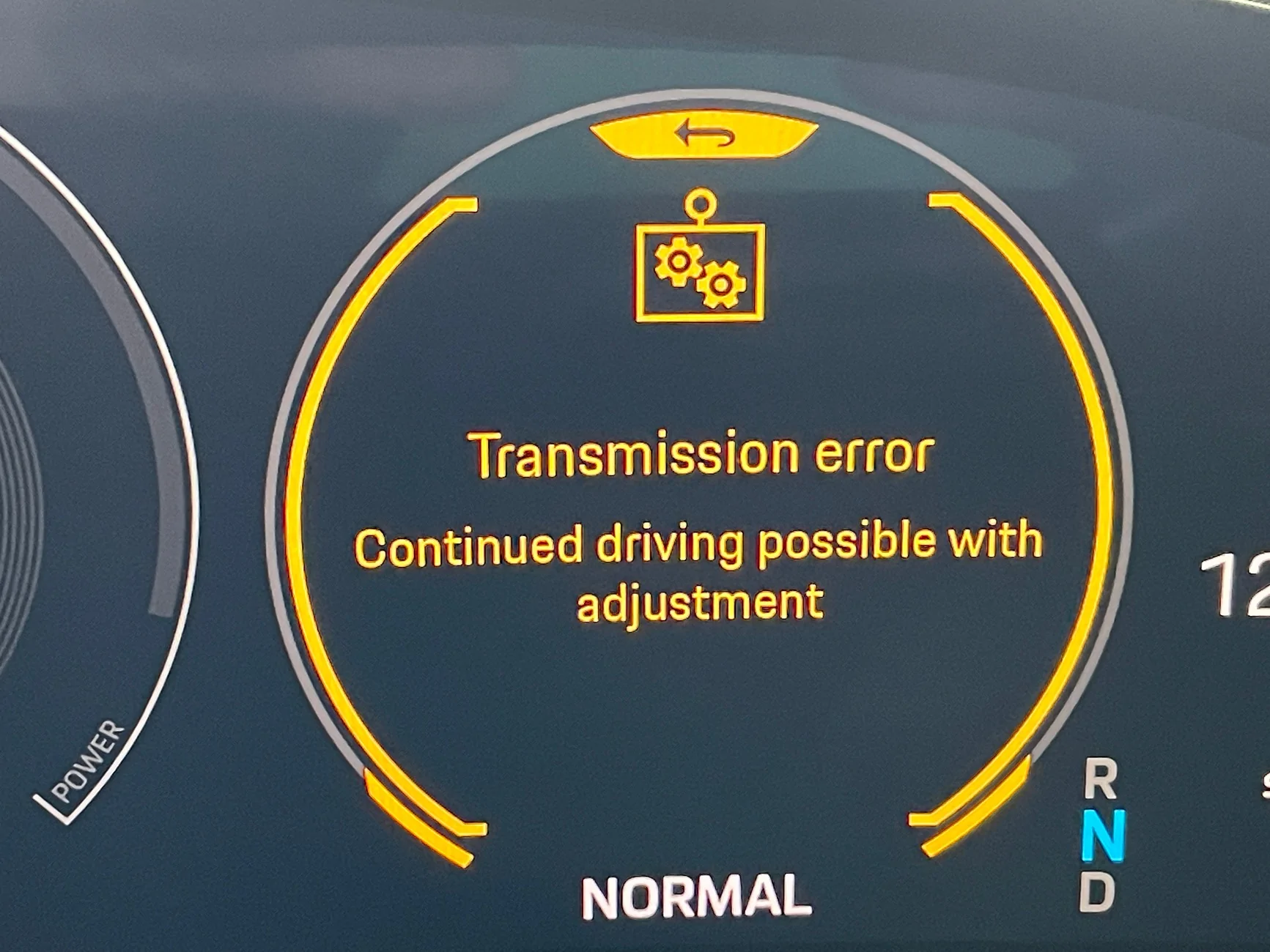 Porsche Taycan Transmission Error IMG_1564