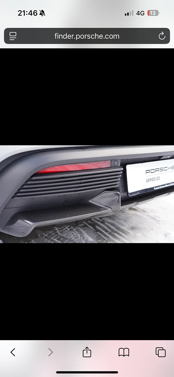 Porsche Taycan Rear bumper in Carbon Fiber IMG_3364
