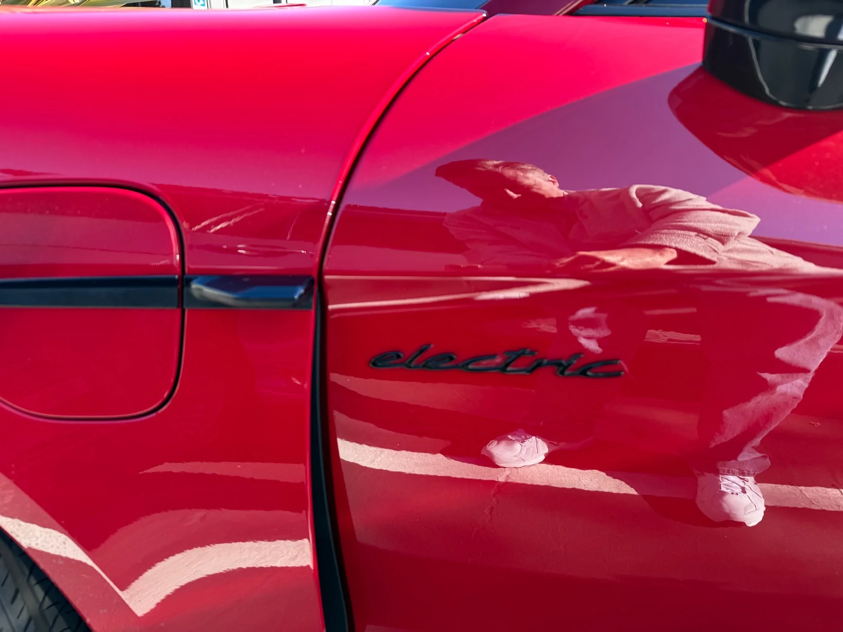 Porsche Taycan Removed "Electric" Badges IMG_5999