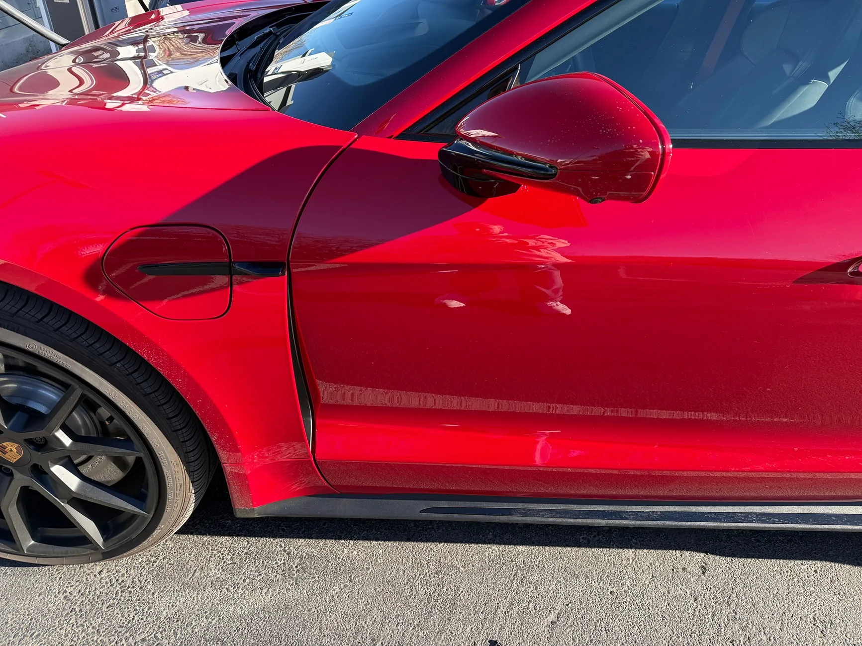 Porsche Taycan Removed "Electric" Badges IMG_6002
