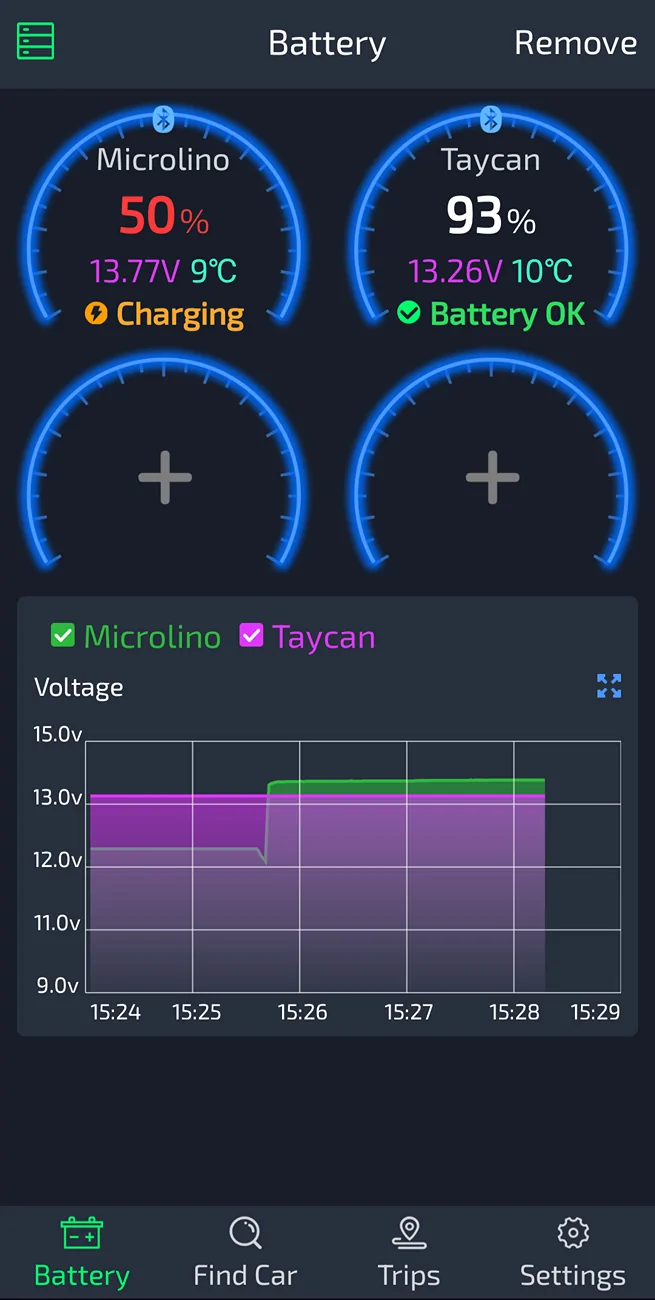 Porsche Taycan Keep track of your 12V battery with the Ancel BM200 Screenshot_20260117-152819