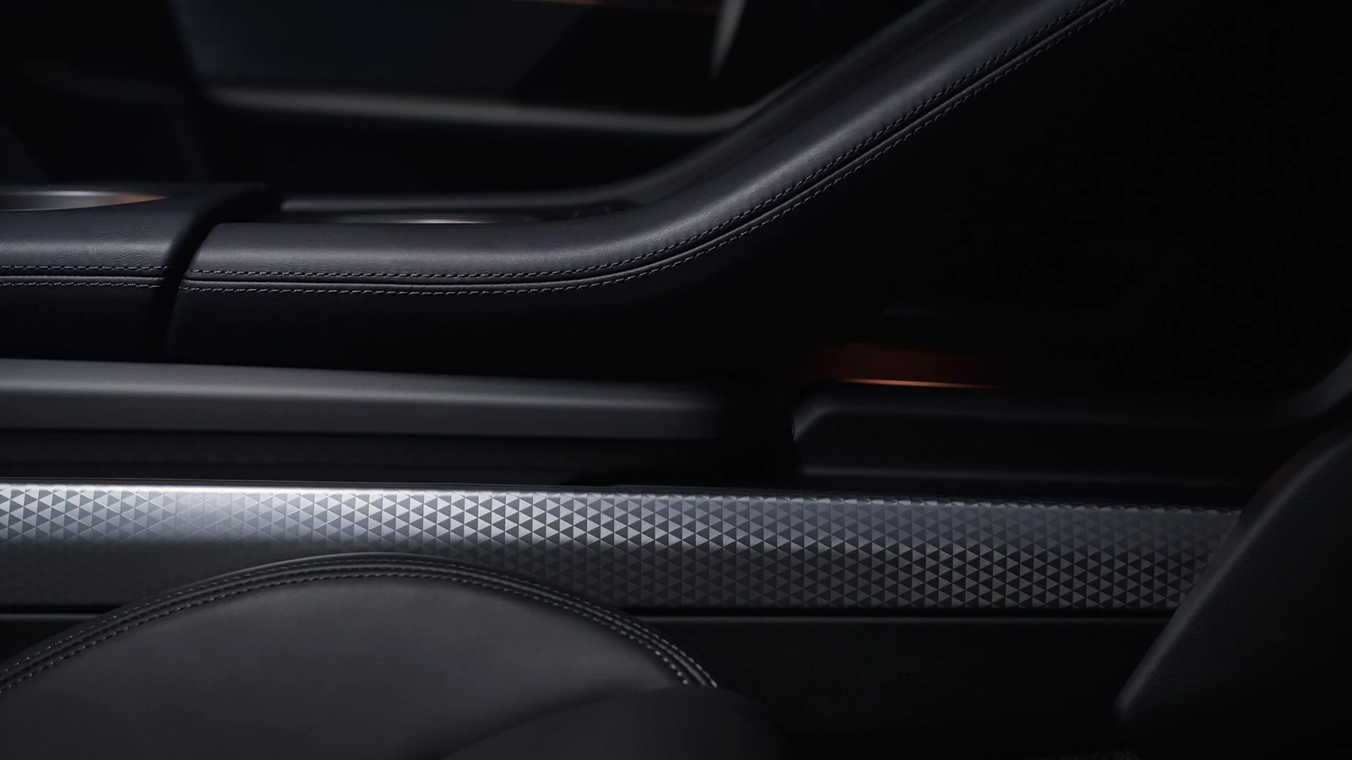 Porsche Taycan Interior “Aluminum Prism” Trim IMG_0985