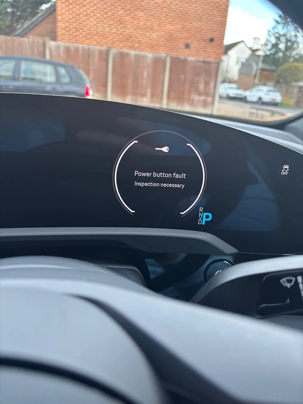 Porsche Taycan Power button fault  - car won’t move IMG_2948