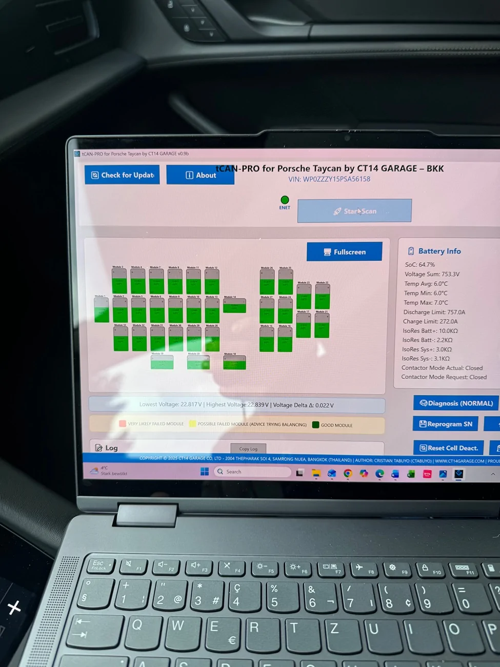 Porsche Taycan [FREE] tCAN-Pro - TAYCAN BATTERY DIAGNOSIS FOR THE COMMUNITY IMG_3796