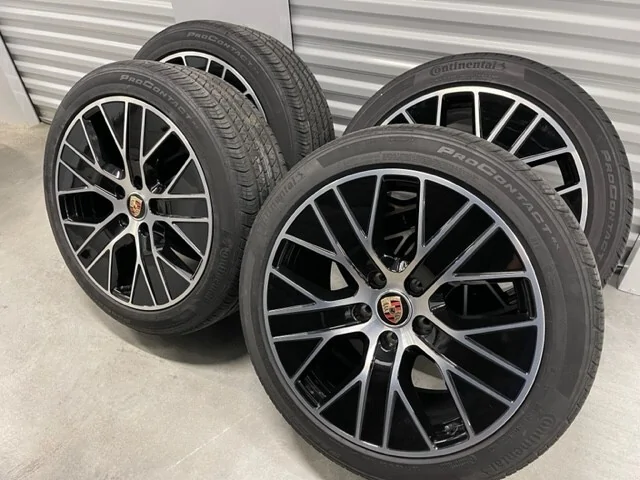 Porsche Taycan For Sale: Porsche Taycan OEM SET 20” AERO Wheels With Continental Tires. 4