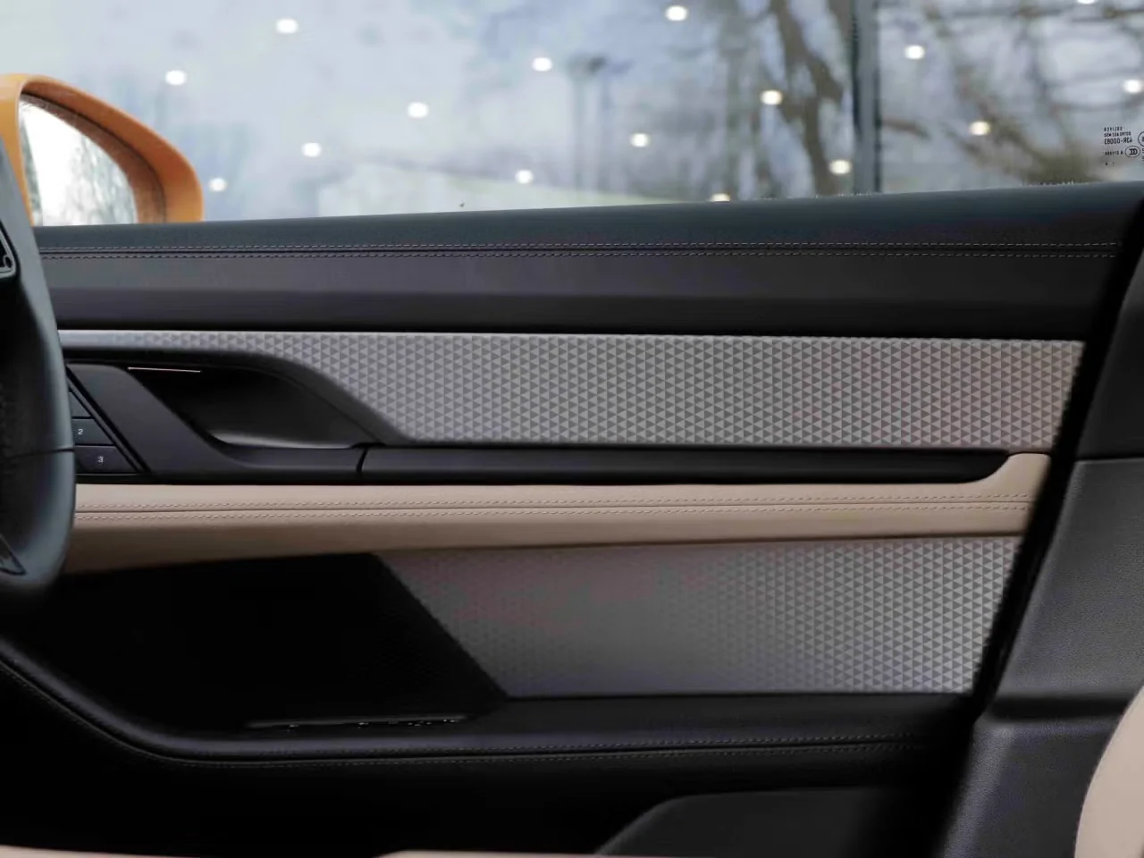 Porsche Taycan Interior “Aluminum Prism” Trim IMG_0668