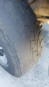 Porsche Taycan Inside of front tyres bald - rest of tyre fine 1770051362217-wi