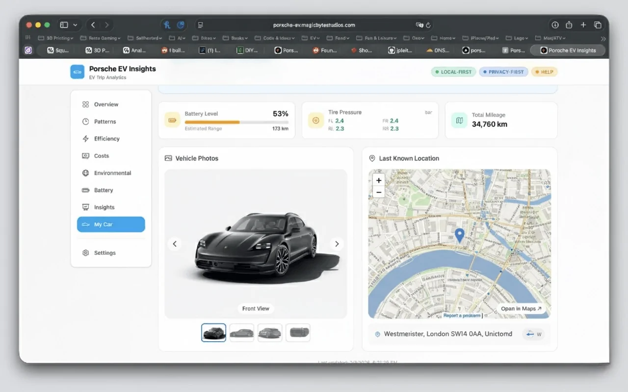 Porsche Taycan Porsche EV Insights v2.0 - Now with Live Vehicle Data mycar