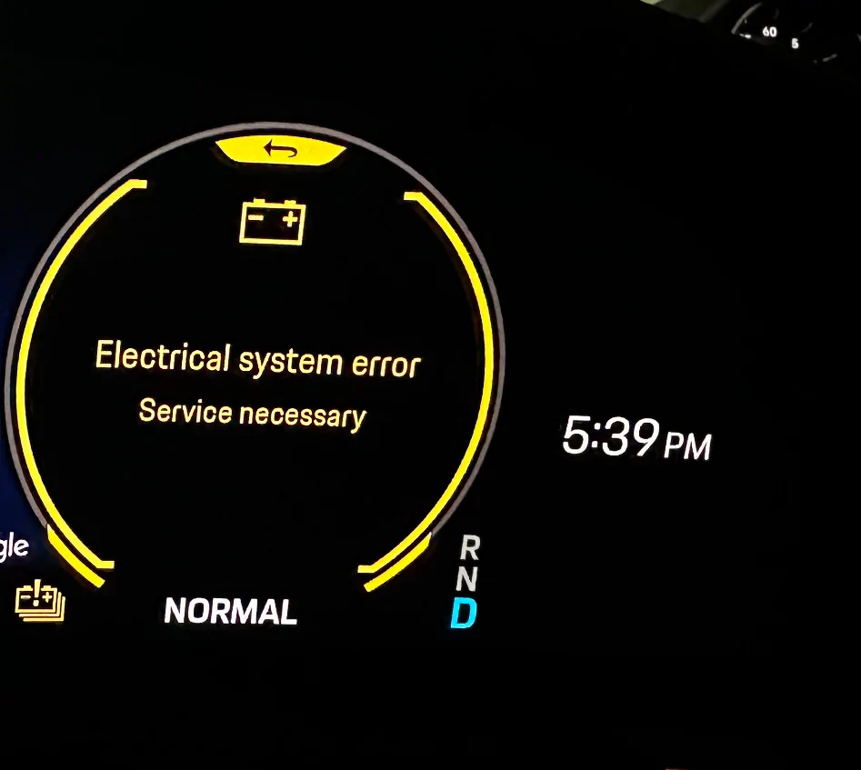 Porsche Taycan Electrical system error? IMG_0367