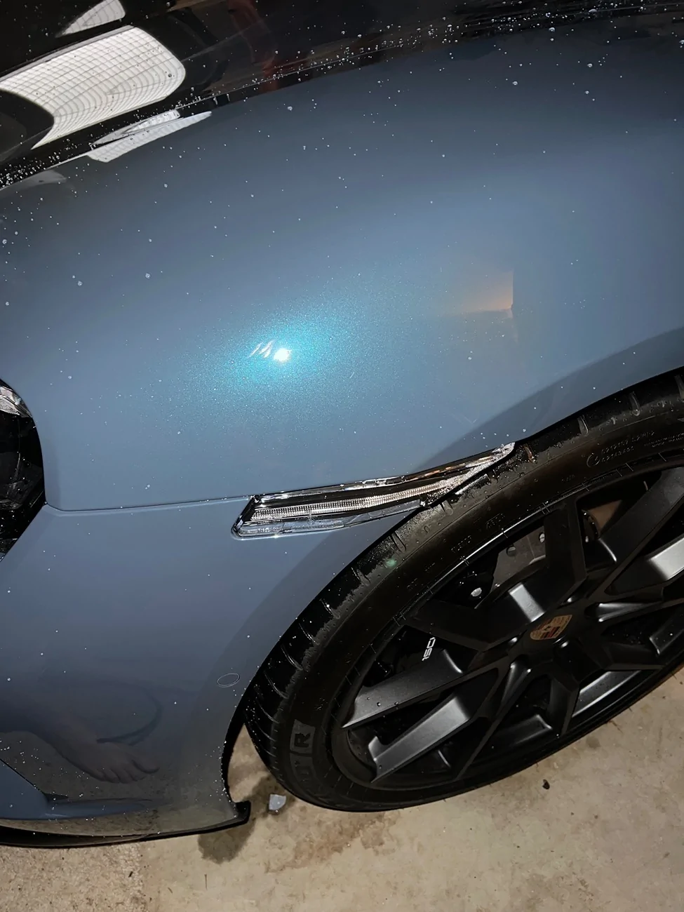 Porsche Taycan Tinted PPF headlights IMG_1149