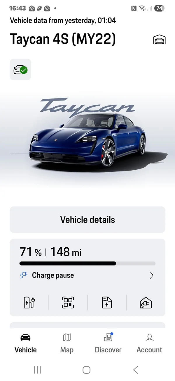 Porsche Taycan Are porsche servers down? Screenshot_20260212_164335