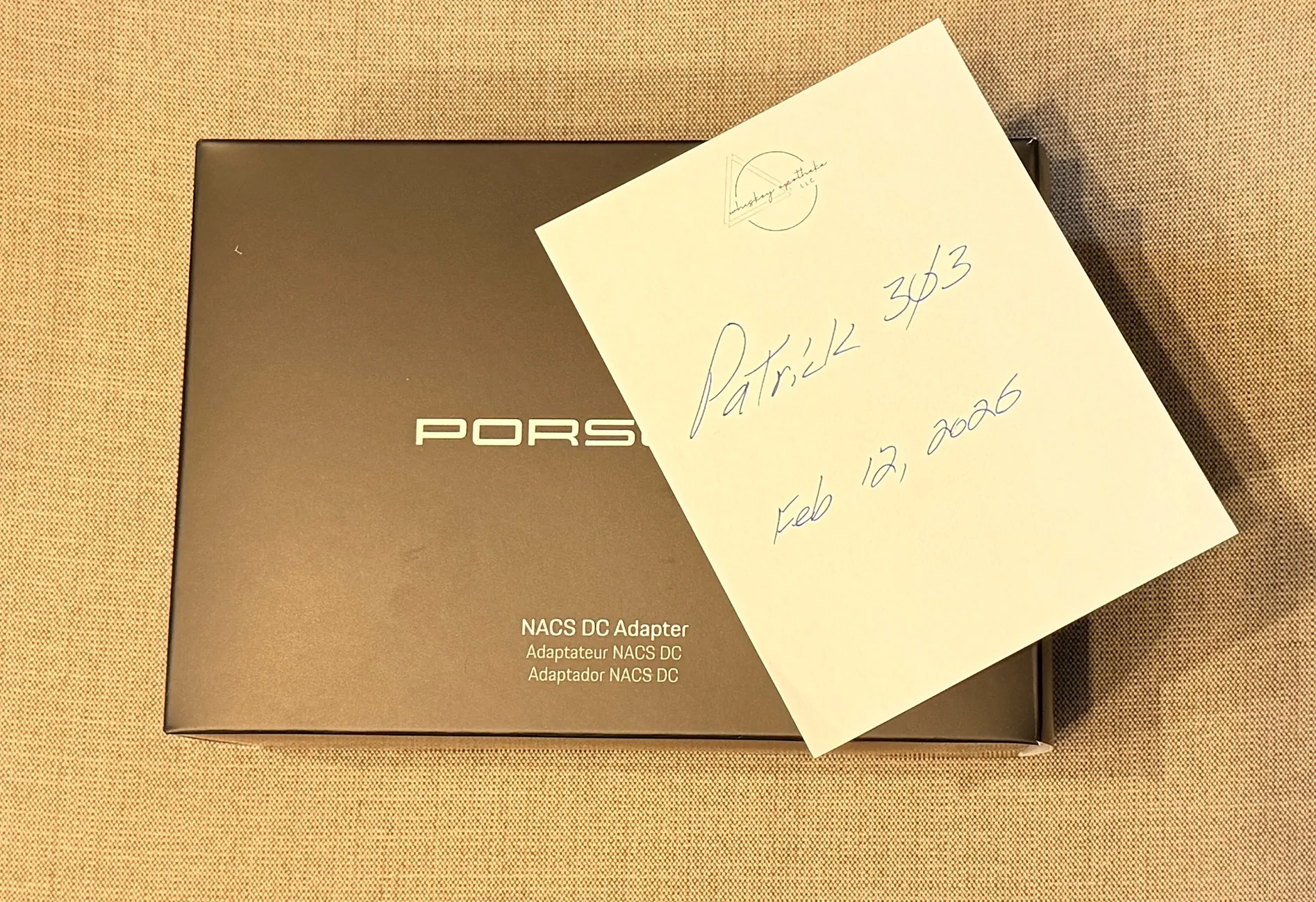 Porsche Taycan FS: Porsche OEM NACS DC adapter IMG_0444