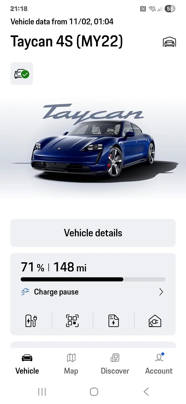 Porsche Taycan Are porsche servers down? Screenshot_20260213_211801