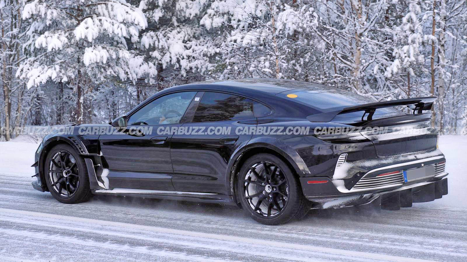 Porsche Taycan Even higher performance Taycan model spied in testing (Taycan RS model?) porsche-taycan-gt4-spy-photo