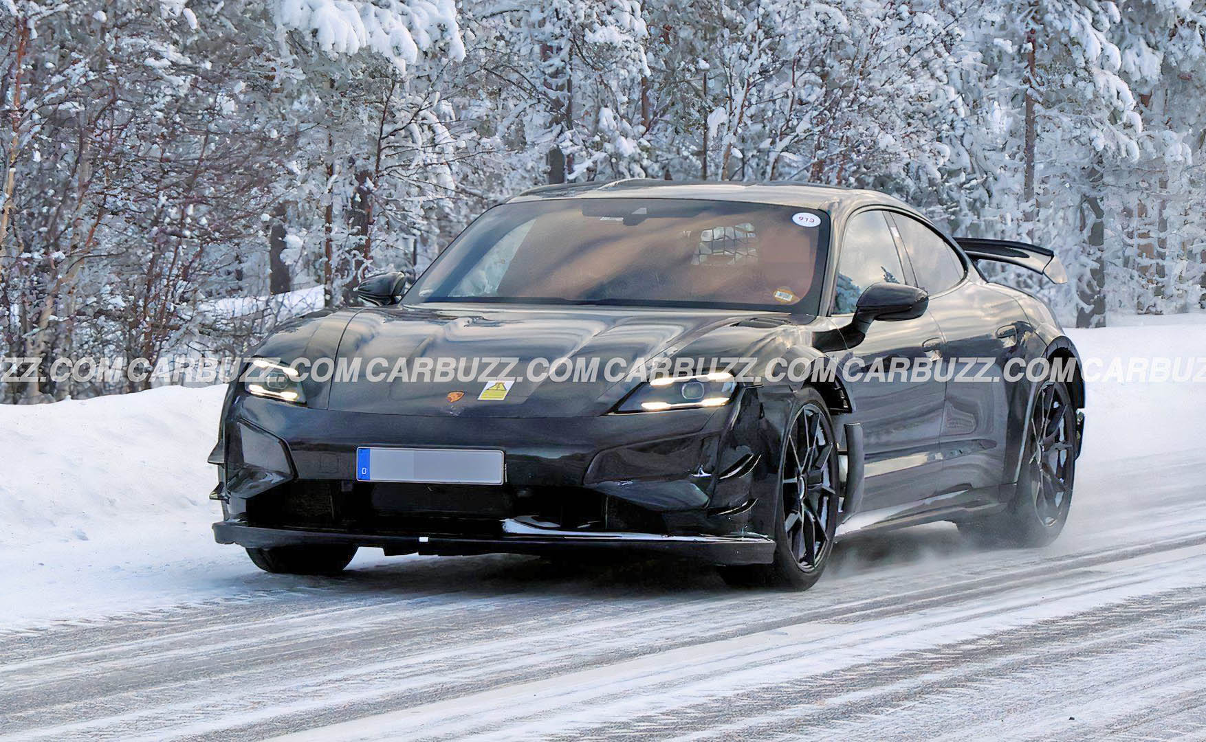 Porsche Taycan Even higher performance Taycan model spied in testing (Taycan RS model?) porsche-taycan-gt-rs-1-1